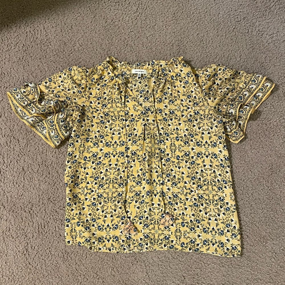 Yellow Floral Blouse